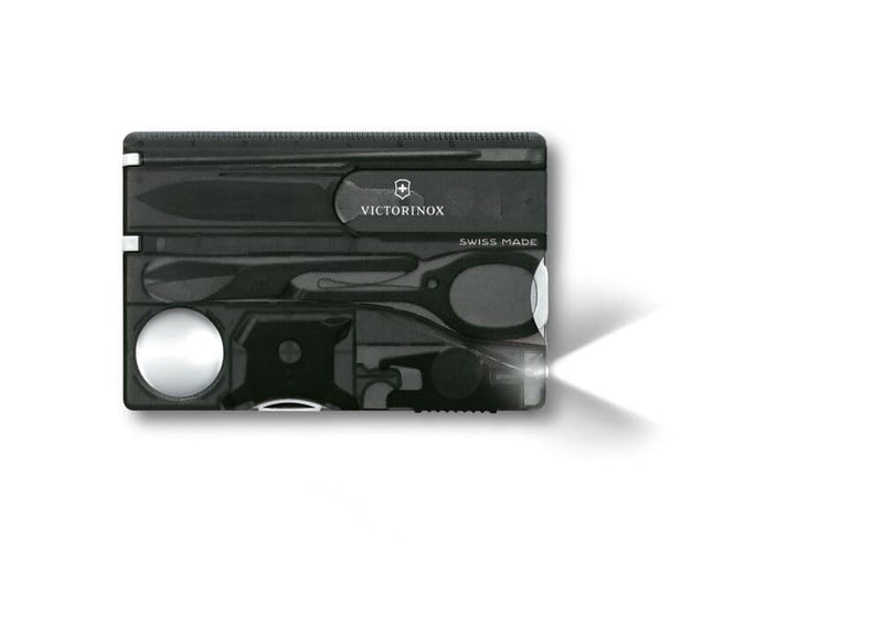 Victorinox Men's Taschenwerkzeug Swisscard Lite Onyx Pocket Knife-Set, Black Transparent, One Size, Alloy Steel