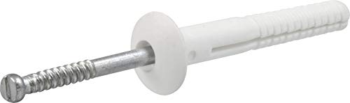 Hillman Truss-Head Nylon Anchor 1/4 Inch" x 1-1/2 Inch" 100 Pack 370558