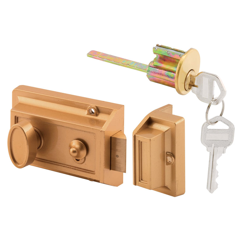Prime-Line U 9967 7/8 in. Brass Plated Diecast Cam Lock, Single Pack | Yale Keyway