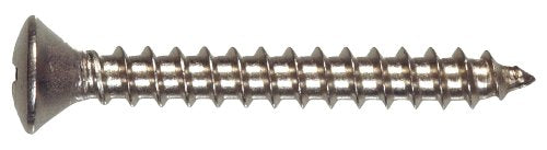 The Hillman Group 823716 Stainless Steel Oval Head Phillips Sheet Metal Screw, 12-Inch x 1-Inch, 100-Pack, Brown