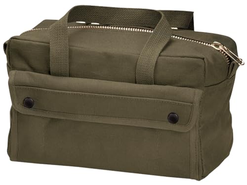 Rothco Mechanics Tool Bag with Brass Zipper Olive Drab
