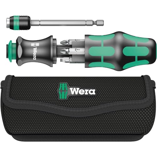 Wera 05051021001 KRAFTFORM KOMPAKT 20 WITH POUCH, 7 PIECES Bitholding Screwdriver