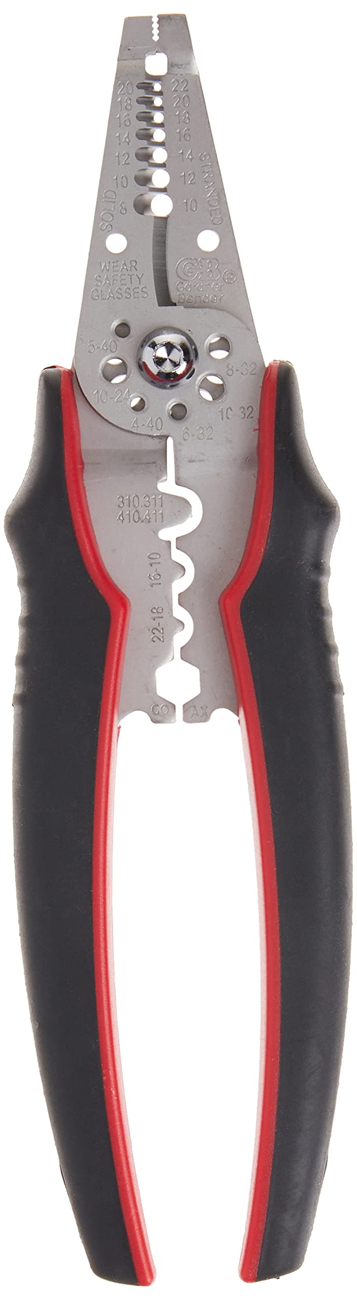 Gardner Bender GESP-70 Professional Grade ArmorEdge 3-in-1 Wire Stripper/Crimper/Cutter, Stainless Steel, 22-10 AWG , Black Stripper & Crimper - Symmetric