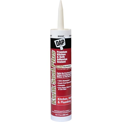 10.1 Oz Biscuit Dap Kwik Seal Plus Premium Kitchen & Bath Adhesive Caulk