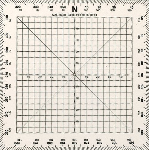 Weems & Plath Marine Navigation Square Protractor (5-Inch)