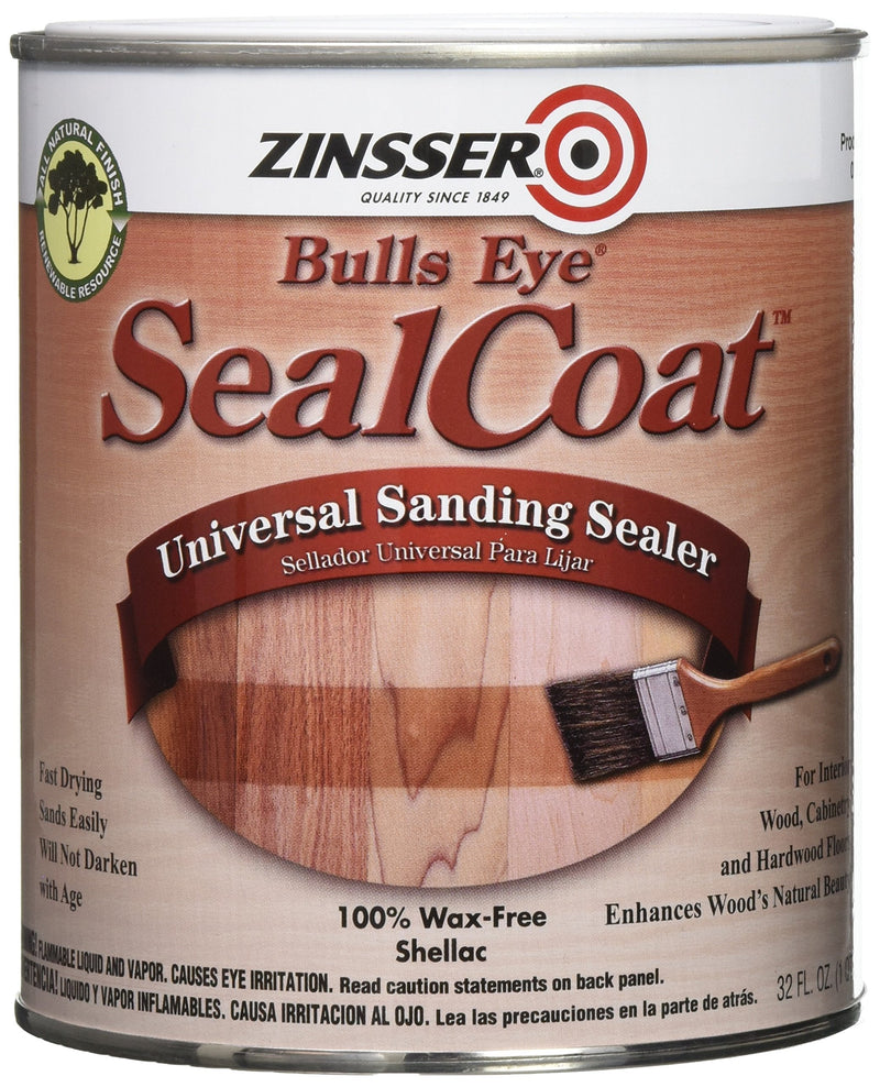 qt Zinsser 854 Clear SealCoat Universal Sanding Sealer Quart