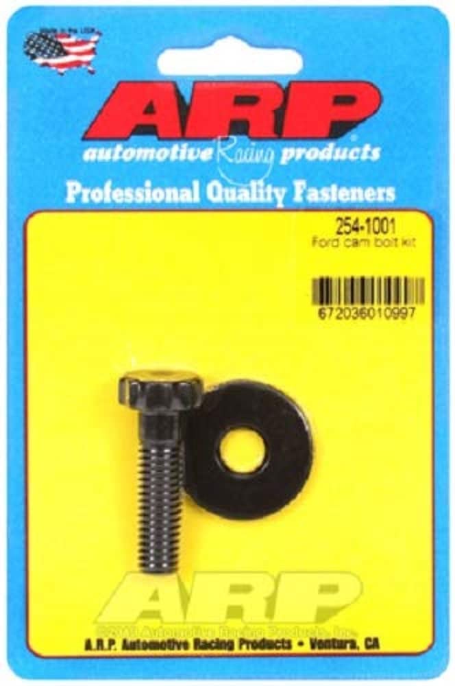 ARP Camshaft Gear Bolt Kit, Pro Series, 3/8-16 in Thread, 1.460 in Long, 5/8 in 12 Point Head, Chromoly, Black Oxide, Small Block Ford, Each