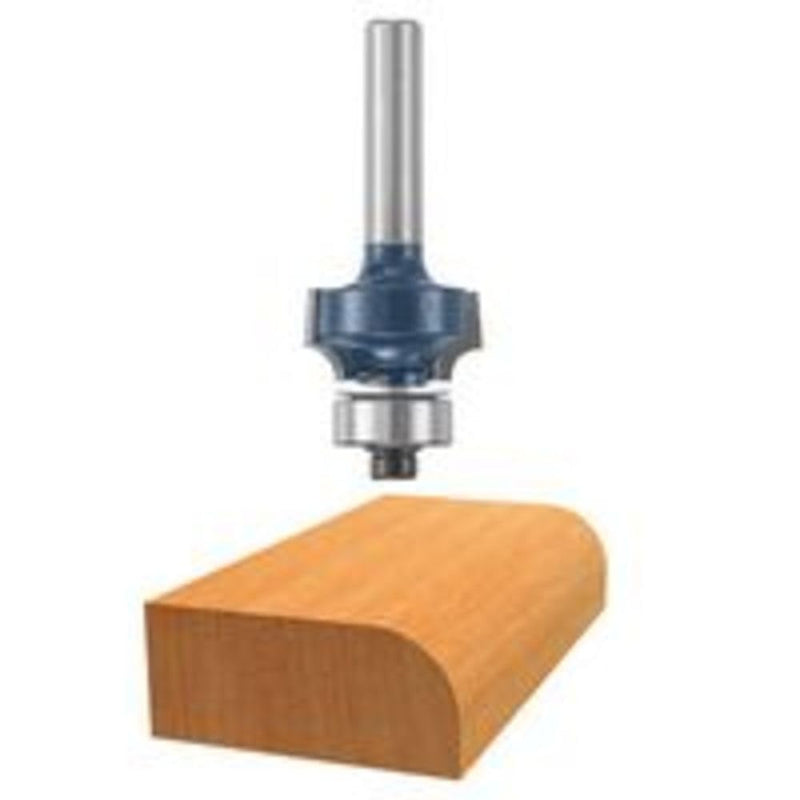 Bosch 1/8-Inch Radius Roundover Two flutes Router Bit with Ball Bearing