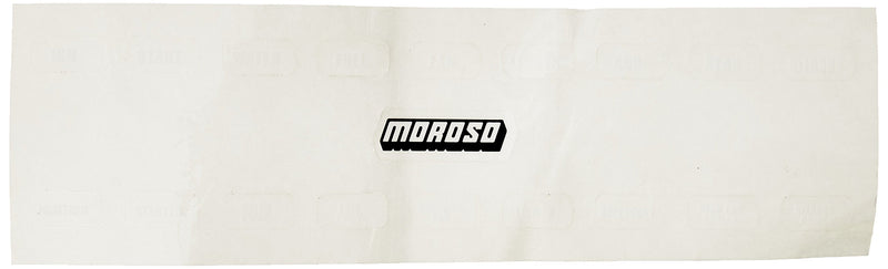 Moroso 97542 Replacement Label Sheet, For Moroso Switch Panels