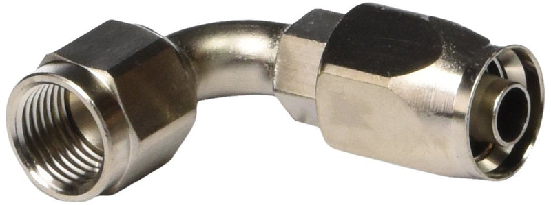 Edelbrock 610161 Endura Anodized Aluminum -6AN 90-Degree Hose End 1 Count (Pack of 1)