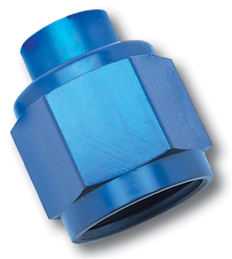 RUSSELL/EDEL 661970 Blue Anodized Aluminum -8AN Flare Cap Fitting 1 Count (Pack of 1)