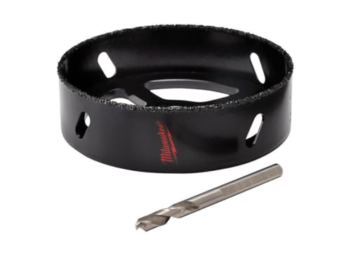 MILWAUKEE'S Rl Hole Saw, Carbide Grit, Black, 4-3/8 in (49-56-0300)