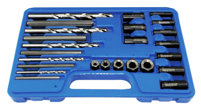 Astro 9447 Screw Extractor/Drill and Guide Set, 25-Piece