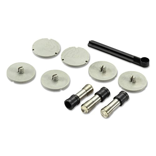 Bostitch Office Xtreme Duty Adjustable Hole Punch Replacement Heads & Disc Kit (03203), Silver Replacement Punch Heads