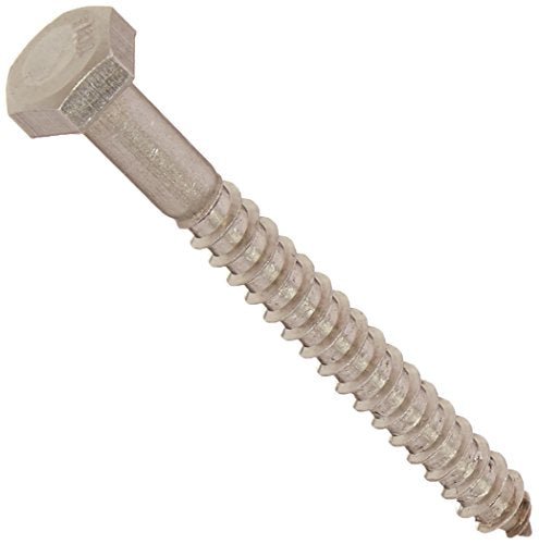 The Hillman Group 832010 1/4 x 2-1/2-Inch Stainless Steel Hex Lag Screw, 25-Pack