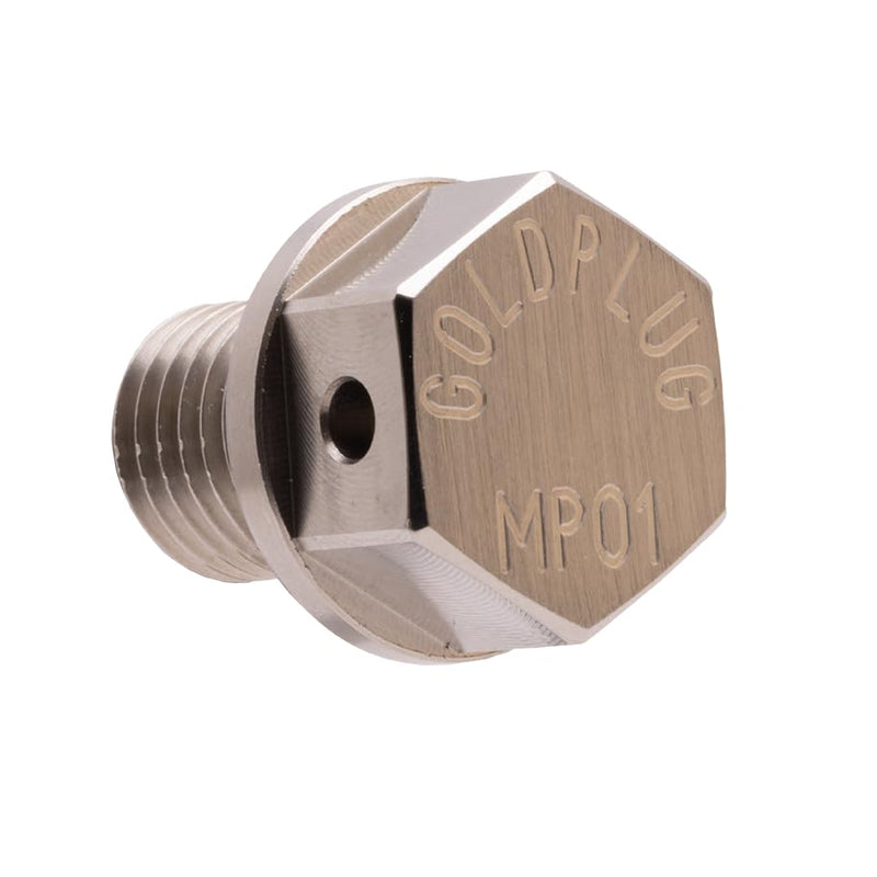 GoldPlug | Made in USA | Stainless Magnetic Drain Plug | Fits Most Honda Motorcycles | M12x1.5 | MP01 | SW03 Washer Included | M12x1.5-MP01