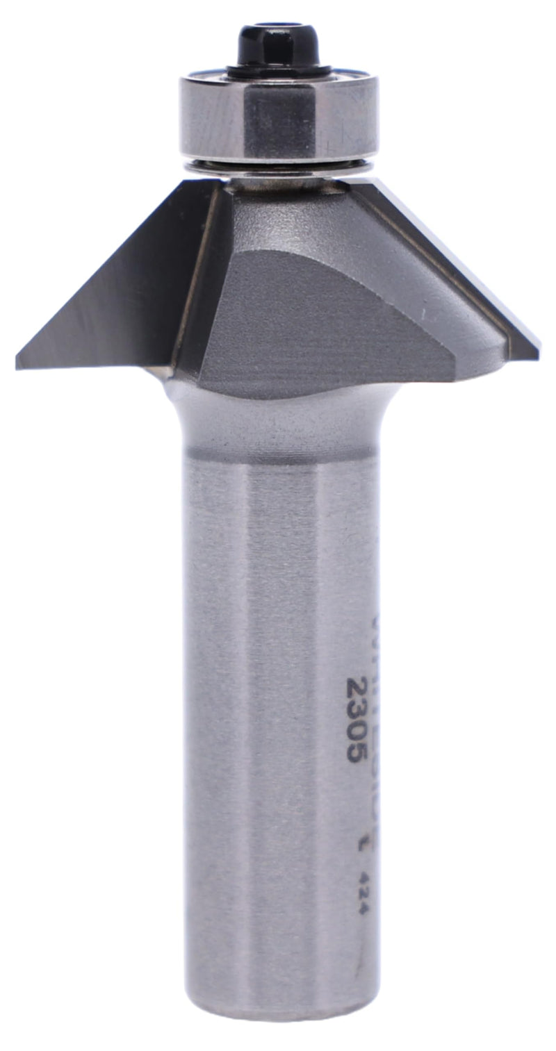 Whiteside Router Bits 2305 Chamfer Bit with 45-Degree 5/8-Inch Cutting Length