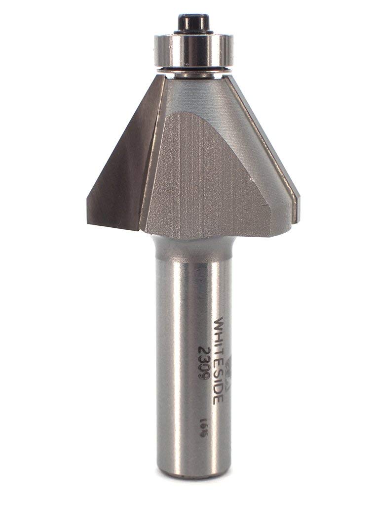 Whiteside Router Bits 2309 Edge Bevel Bit with 30-Degree 7/8-Inch Cutting Length