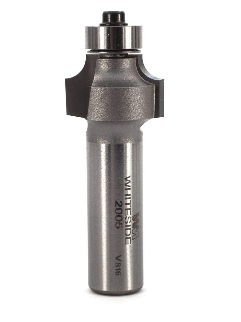 Whiteside 2005 3/16-inch Rounding Over Carbide Router Bit, 1/2-inch Shank
