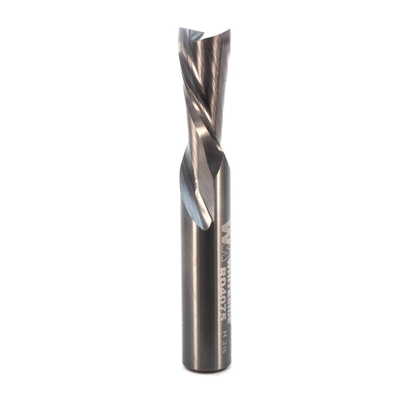 Whiteside RD4075 Spiral Downcut Straight Router Bit: 3/8 Inch Cutting Diameter, 3/8 Inch Shank, 3/4 Inch Cutting Length