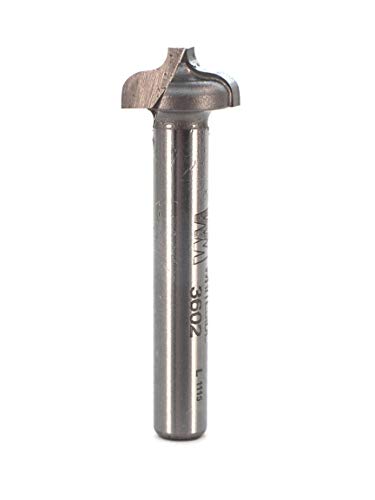 3602 CARBIDE-TIP 2 FLUTE PLUNGING OGEE ROUTER BIT 3/32 RADIUS X 1/8" SMALL DIA X 1/2" LARGE DIA