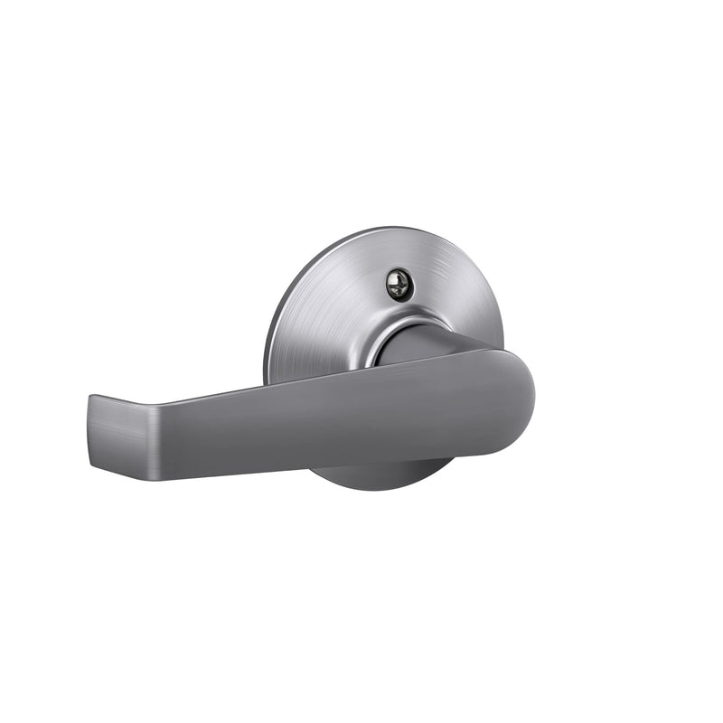 Schlage F170 ELA 626 Elan Door Lever, One Sided Non-Turning Dummy Door Handle, Satin Chrome Brushed Chrome