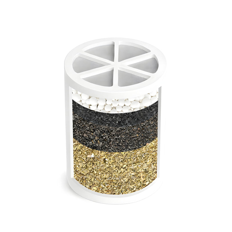 Crystal Quest Shower Filter Replacement Cartridge - Removes Chlorine and Contaminants for Cleaner Water - Durable Eco-Friendly BPA-Free Design - Built in the USA - Fits Crystal Quest Shower Filters Pack of 1