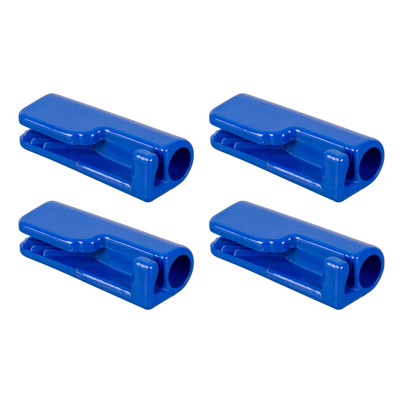 Taylor Made Quick Knot Boat Fender Hangers for 1/4" Line, Heavy-Duty Blue Molded Nylon, 2-1/8" x 1-1/8" x 3/4", 4-Pack - 1098