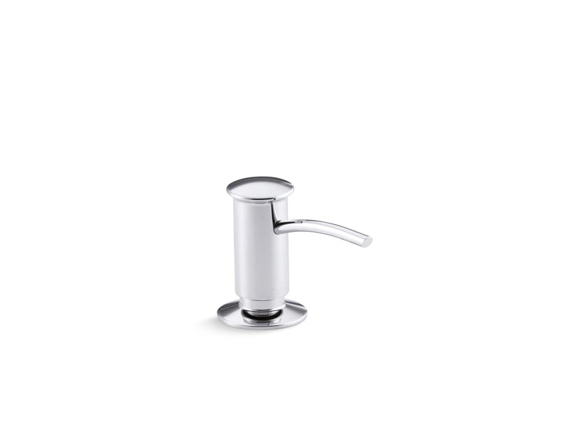 KOHLER 1895-C-CP Kitchen Sink Soap Dispenser with Contemporary Design, Store Liquid Soap, Dishwasher Liquid, or Hand Lotion, Polished Chrome, 16oz