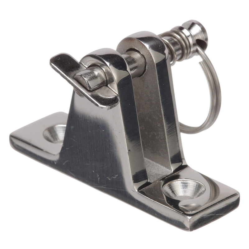 Seachoice Deck Hinge for Bimini Top, Removable Spring Loaded Pin, Stainess Steel