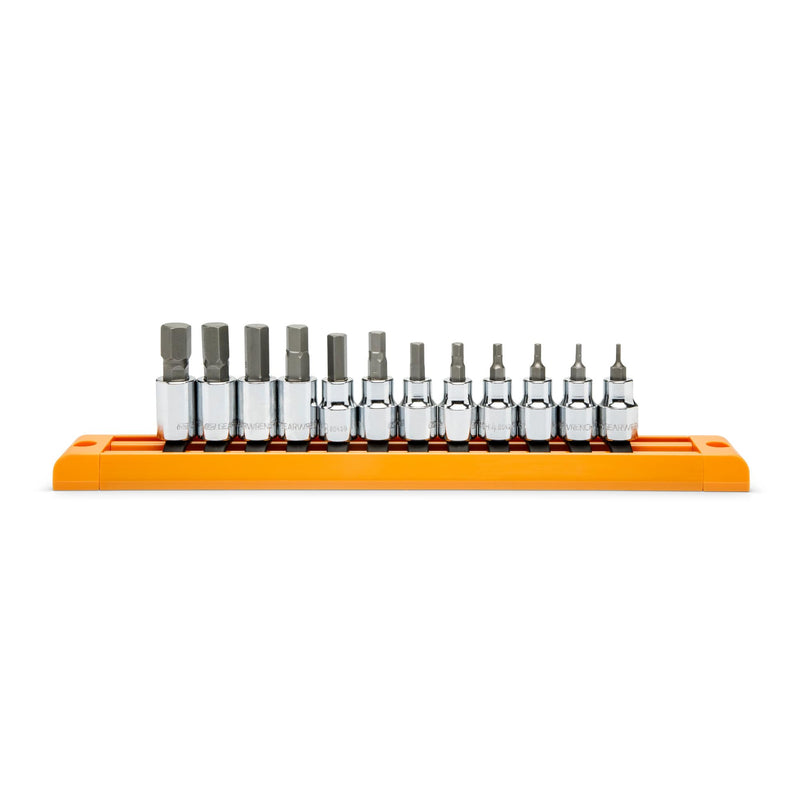 GEARWRENCH 12 Pc. 3/8" Drive Hex Bit Socket Set, Metric - 80580 3/8" 12-piece kit