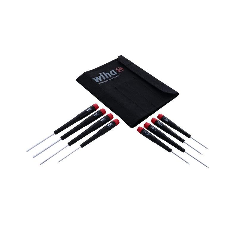 Wiha 26399 Hex Inch Screwdriver Set With Precision Handle, 8 Piece