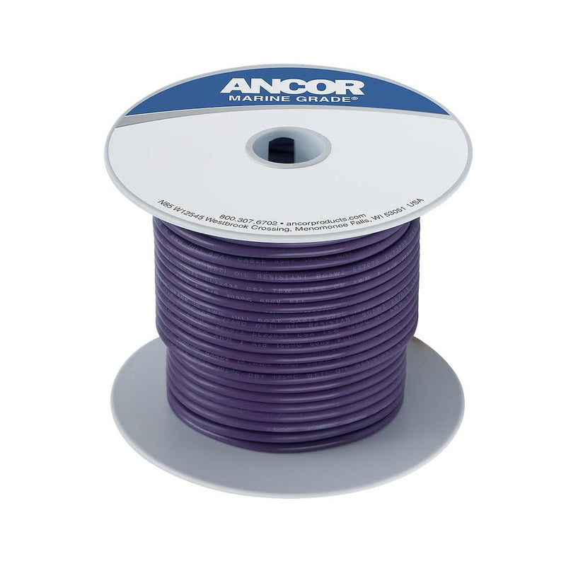 Ancor 102710 Tinned Copper Wire, 16 AWG (1mm2), Purple - 100ft