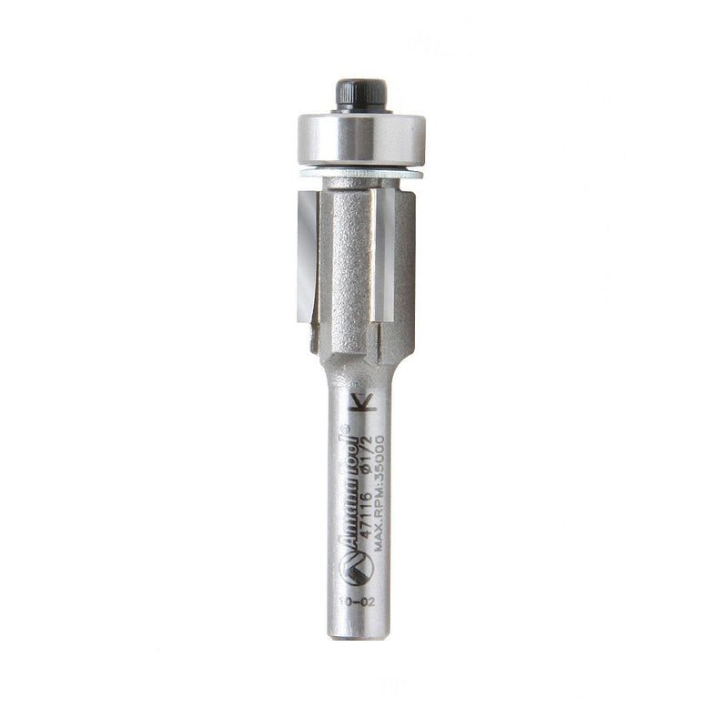 Amana Tool - 47116 Carbide Tipped Flush Trim 1/2 Dia x 1/2 x 1/4" Shank 3-Flute