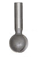 Amana Tool - 45964 Carbide Tipped Ball End 3/8 Radius x 11/16 Dia x 1/2 Shank