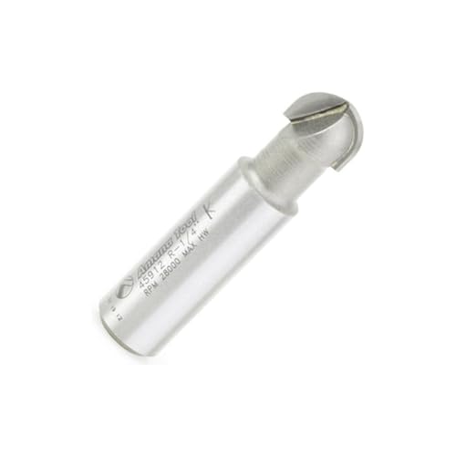 Amana Tool 45912 Carbide Tipped Core Box 1/4 R x 1/2 D x 3/8 CH x 1/2 Inch SHK Router Bit