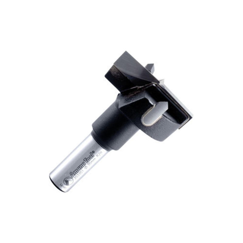 Amana Tool 203351 Carbide Tipped Hinge Boring Drill Bit 35mm Dia x 57mm Long x 10mm Right Hand R/H 35mm Dia x 57mm Long x 10mm Right Hand
