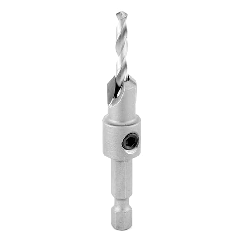 Amana Tool Carbide Tipped 82 Degree Countersink Drill Bit, 55269, 3/8 D x 49 Deg x 1/4 Quick Release Hex Shank for Wood Screw 12 to 14