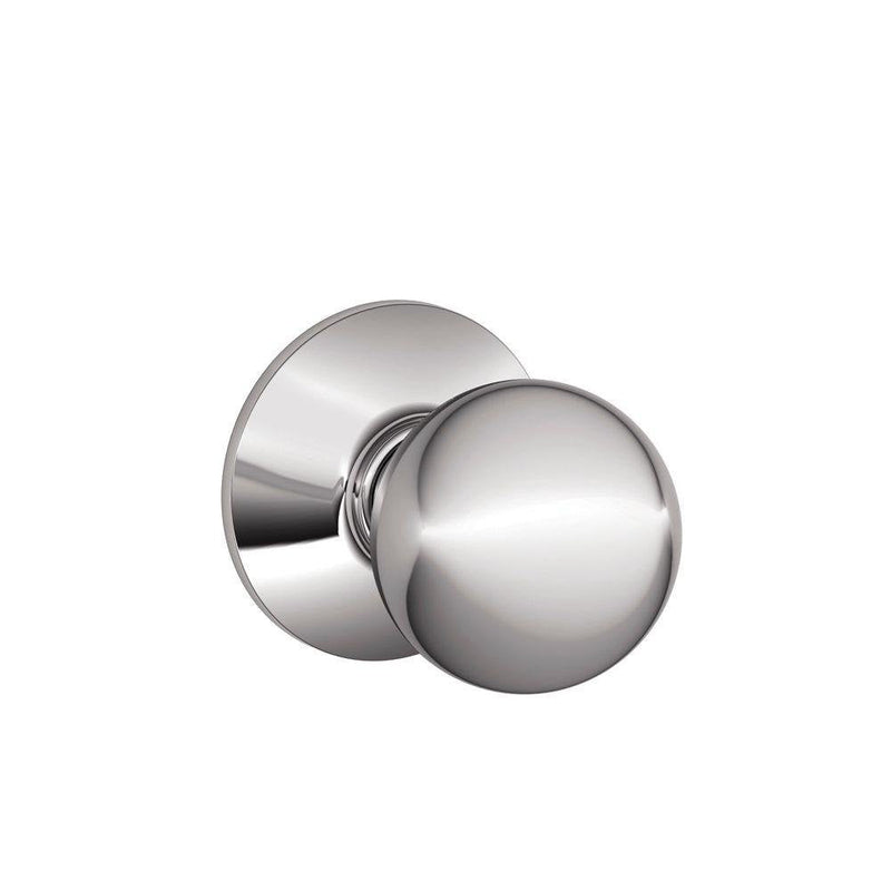 SCHLAGE F10ORB625 Orbit Passage Knob, Bright Chrome