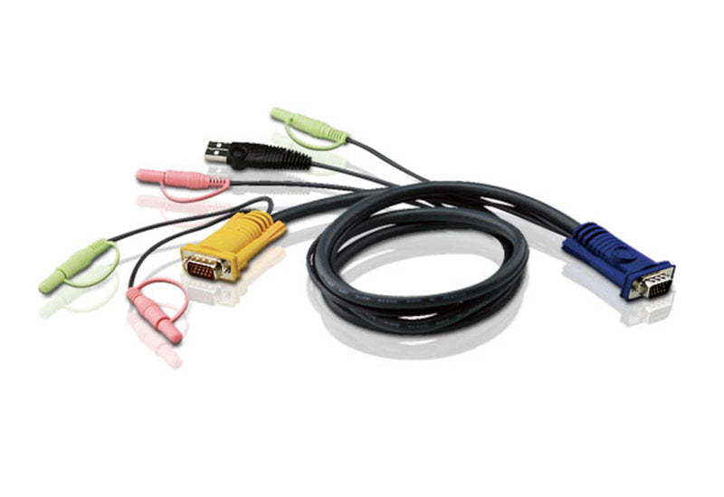 ATEN 2L-5303U 3M USB KVM Cable with 3 in 1 SPHD and Audio