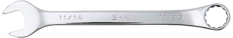 SK Tools USA 11/16", Regular, 12 Point, SuperKrome® Combination Wrench | 88222 11/16-Inch
