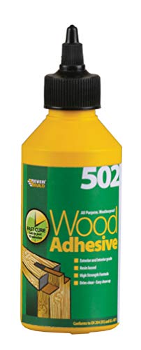 Everbuild 502 All Purpose Weatherproof Wood Adhesive – Suitable for Typical Wood Bonding Applications – 250 ml Single