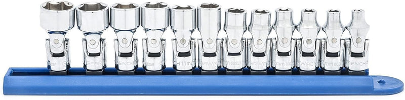 GEARWRENCH 12 Pc. 1/4" Drive 6 Pt. Flex Socket Set, Metric - 80311 1/4" 12-piece kit