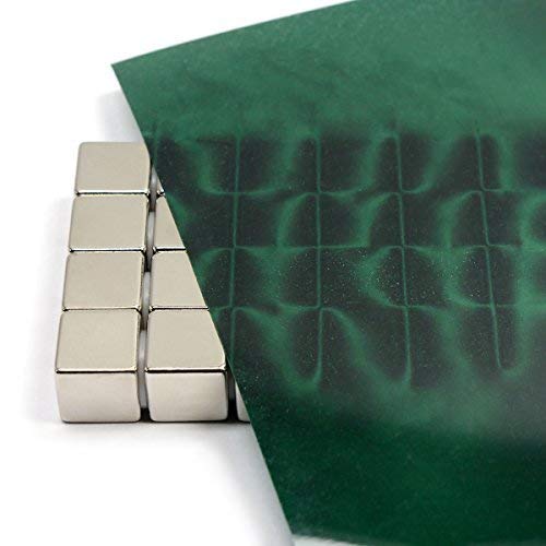 CMS MAGNETICS - 12x12 Green Magnetic Flux Viewing Film for Revealing Hidden Magnetic Field Patterns in Permanent Magnets for Science Projects, Research and STEM Education in Magnetism 12 x 12" Green Film