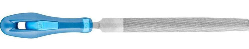 Pferd 8" Half-Round Hand File with Handle, American Pattern, Double Cut, Medium, 3/4" Width, 7/32" Thickness - Part 11024P 8 Inches 3/4 inches 7/32 Inches