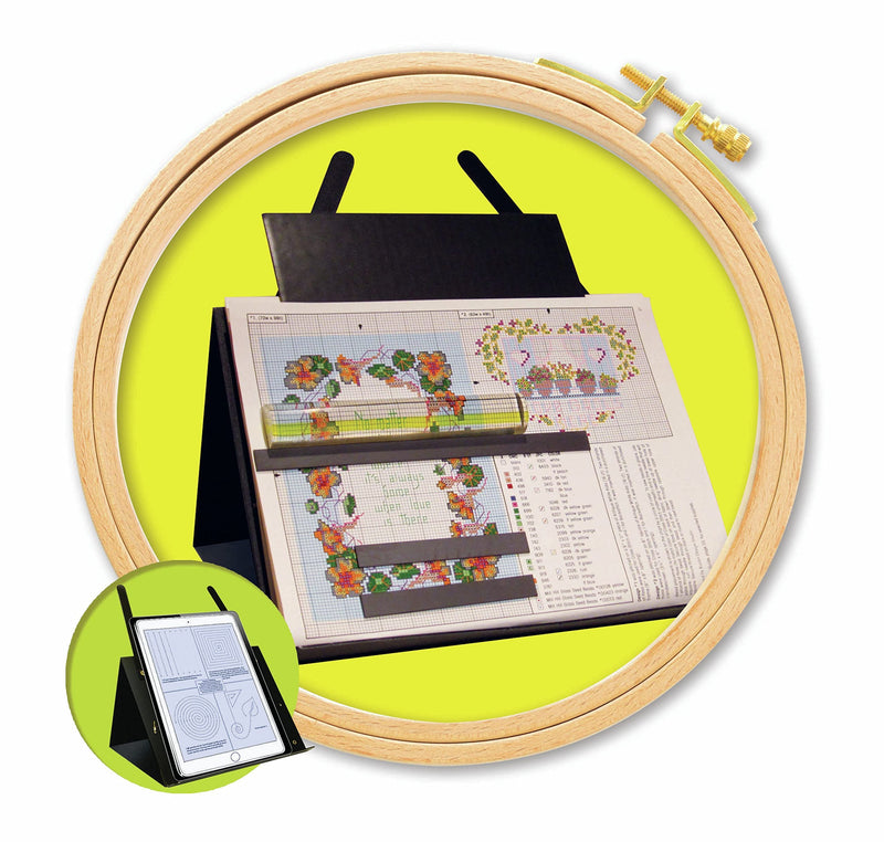  [AUSTRALIA] - 2165 Prop-It Magnetic Needle Work Chart Holder with Magnifier , Brown