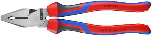 KNIPEX Tools - High Leverage Combination Pliers, Multi-Component (202225), 9 inches Comfort Grip