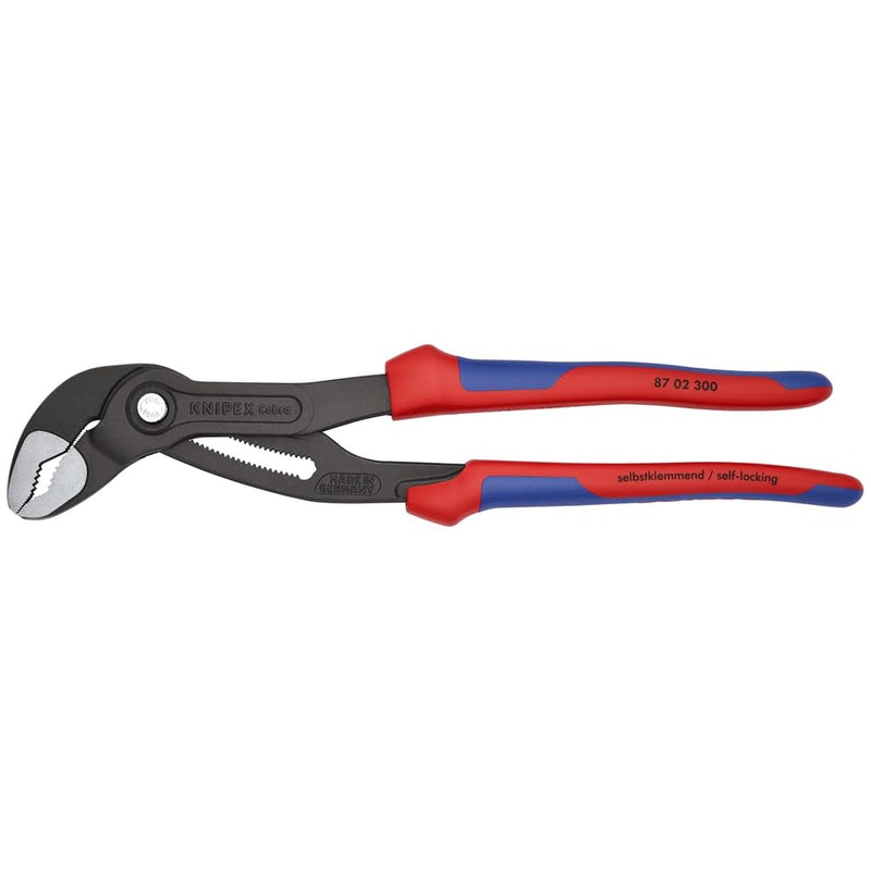 KNIPEX - 87 02 300 Tools - Cobra Water Pump Pliers, Multi-Component (8702300) 12-Inch Comfort Grip