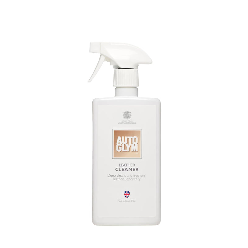 Autoglym Leather Cleaner, 500ml - Car Leather Cleaner Deep Cleans and Freshens Automotive Leather Upholstery, white