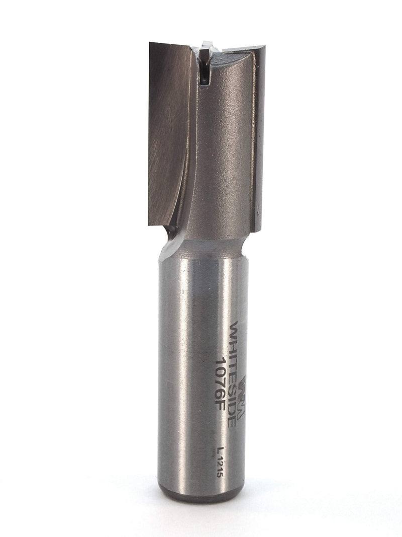 Whiteside Router Bits 1076F Straight Bit with 5/8-Inch Cutting Diameter and 1-Inch Cutting Length
